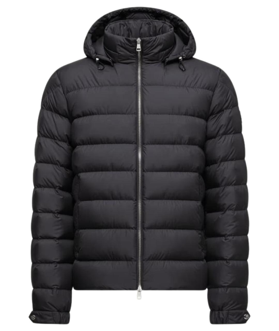 MONCLER Черная полиэстеровая куртка, фото 1