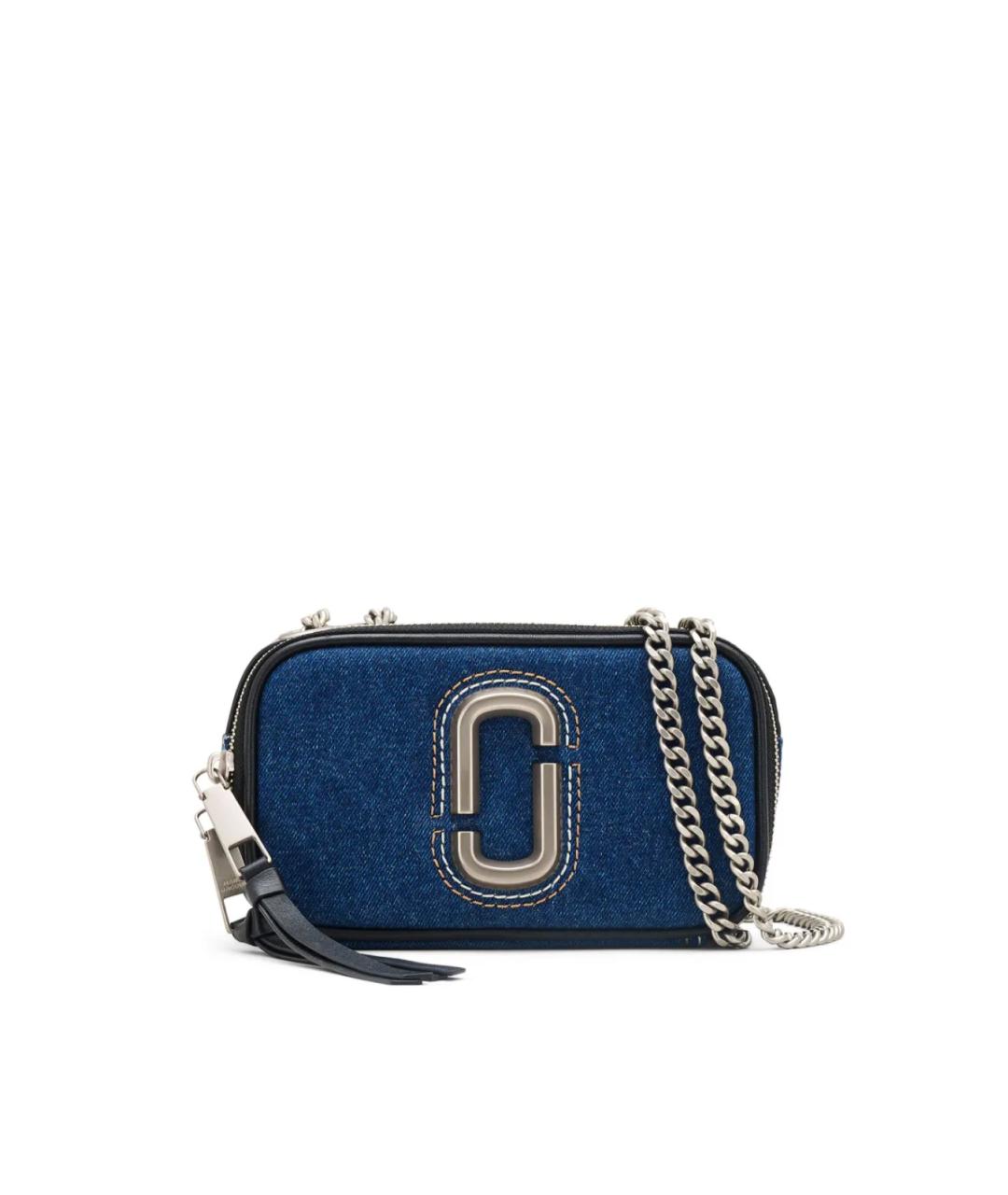 MARC JACOBS Синяя кожаная сумка через плечо, фото 1