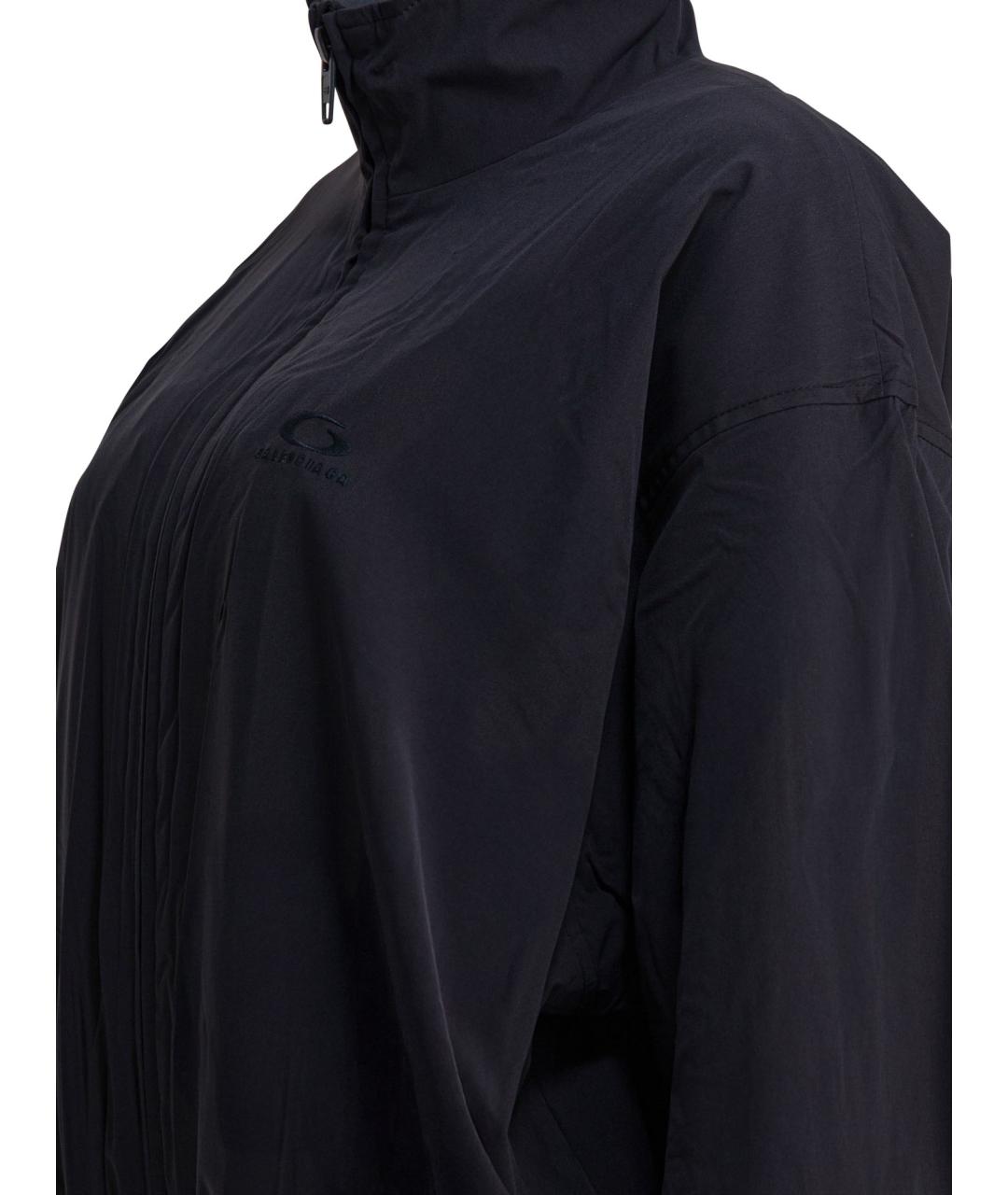BALENCIAGA Черная полиэстеровая куртка, фото 4