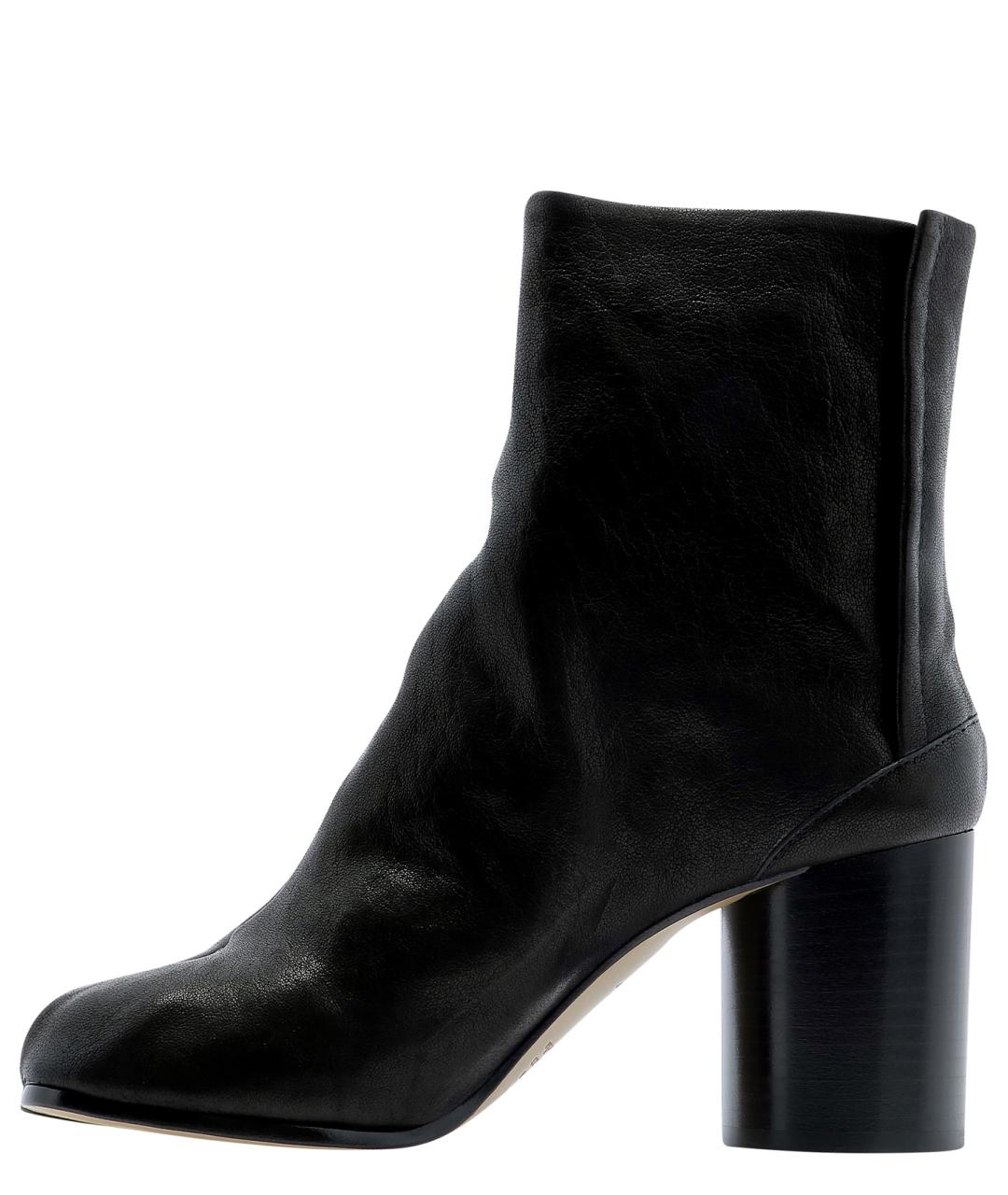 MAISON MARGIELA Черные кожаные ботильоны, фото 2