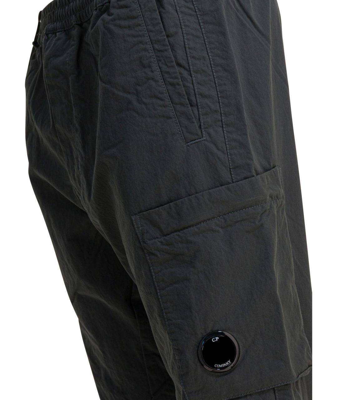 CP COMPANY Антрацитовые хлопковые повседневные брюки, фото 4