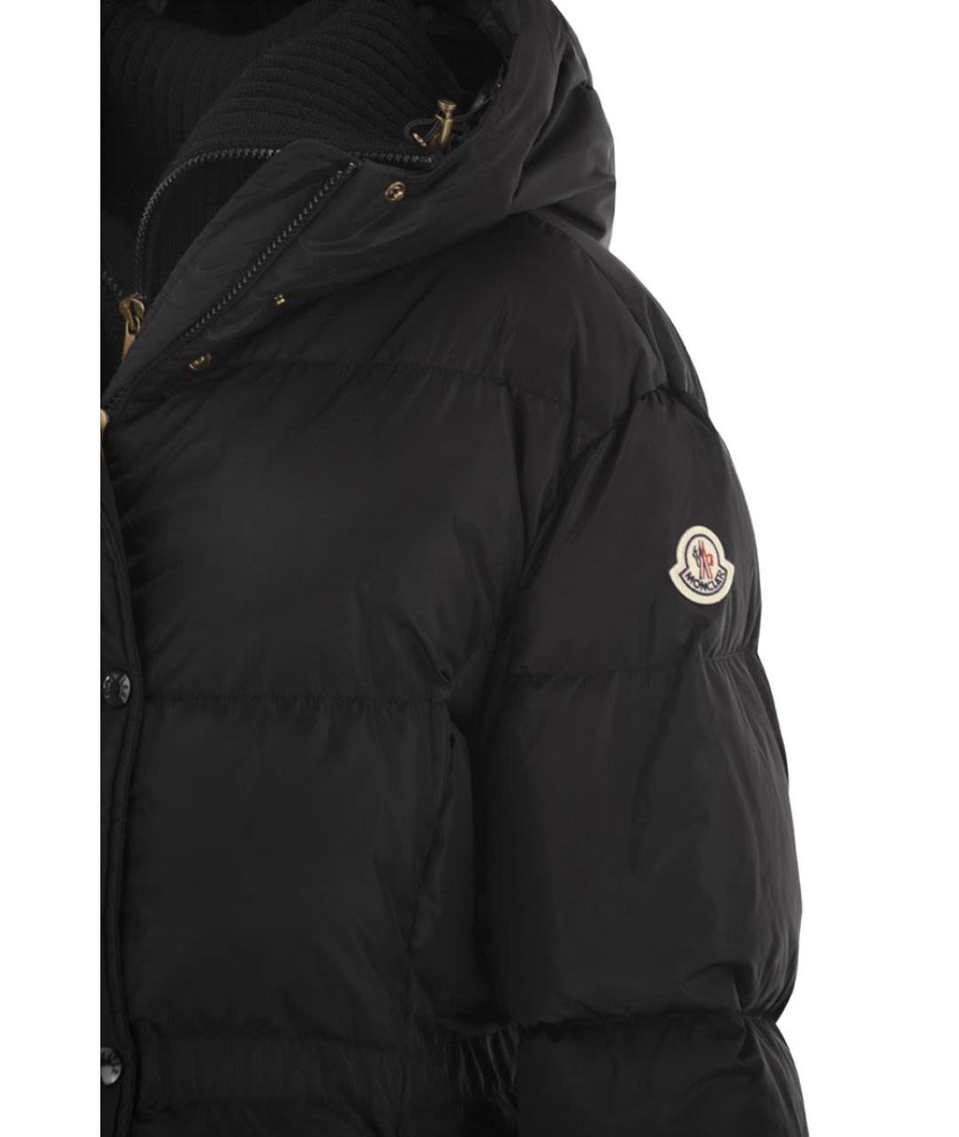 MONCLER Черная полиамидовая куртка, фото 4
