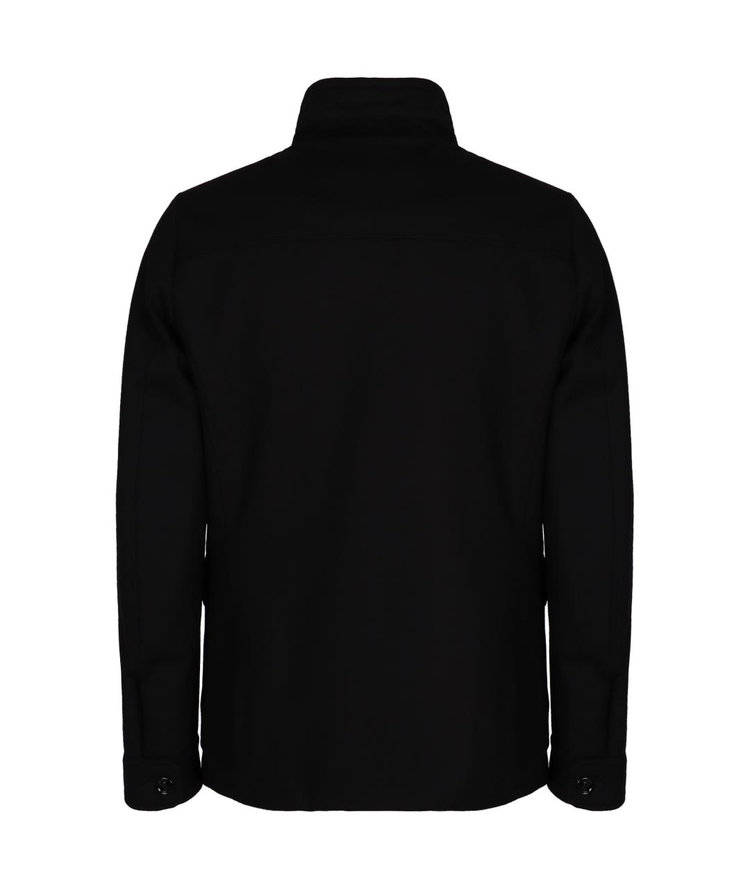 MOORER Черное пальто, фото 2