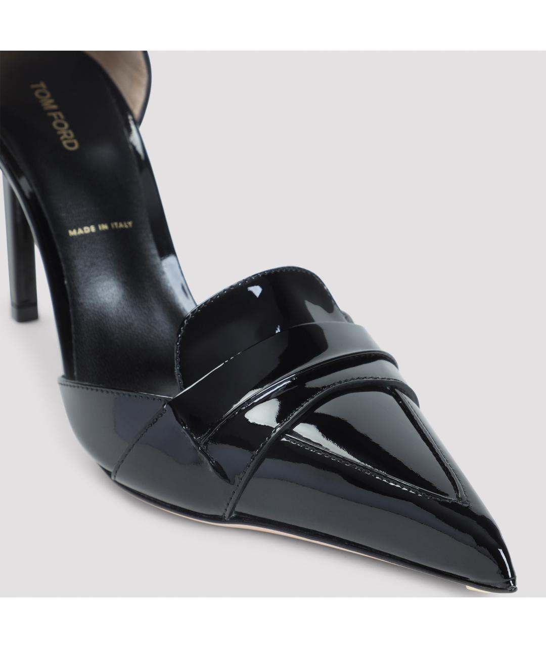 TOM FORD Черные кожаные туфли, фото 5