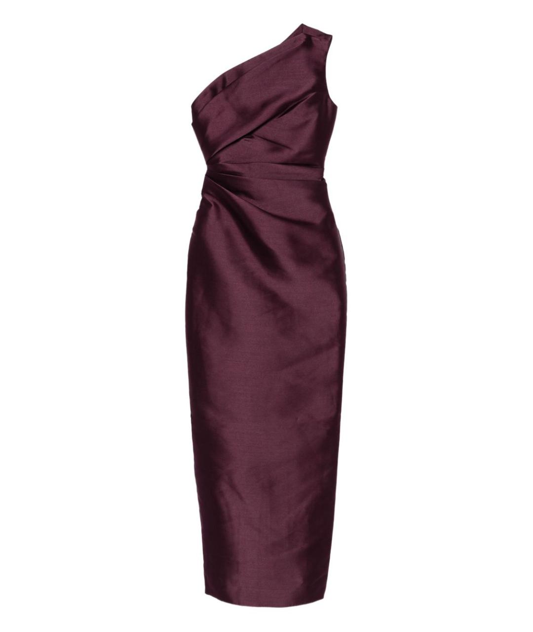 SOLACE LONDON Фиолетовое полиэстеровое повседневное платье, фото 1