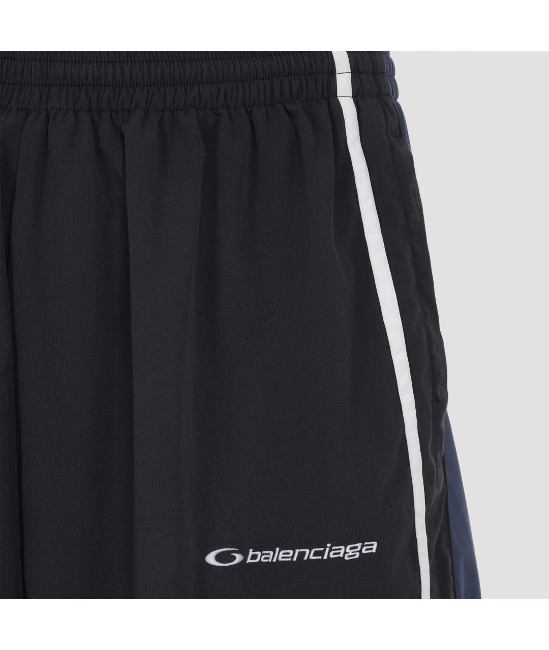 BALENCIAGA Мульти полиэстеровые повседневные брюки, фото 4