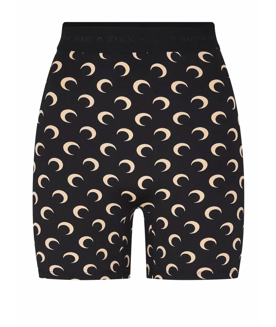 MARINE SERRE Черные полиамидовые шорты, фото 1