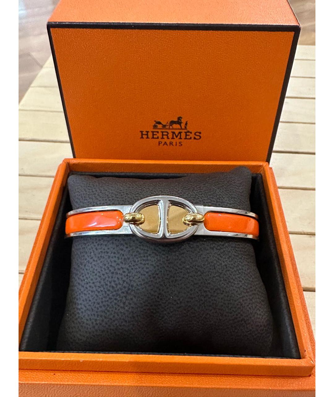HERMES Оранжевый браслет, фото 2