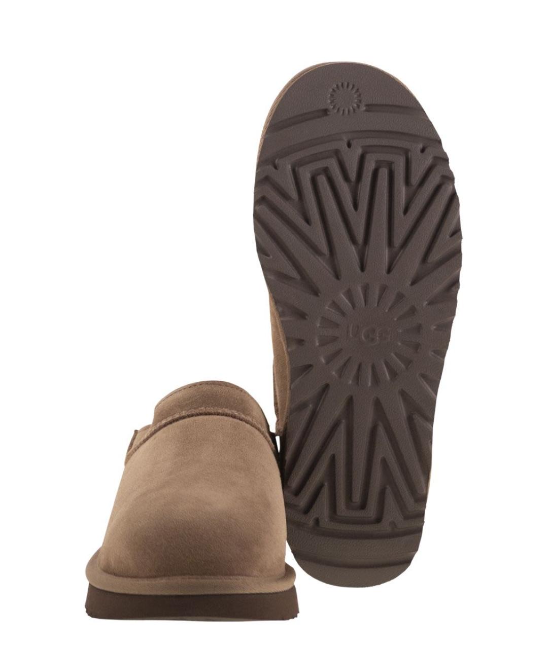 UGG AUSTRALIA Коричневые замшевые сабо, фото 5