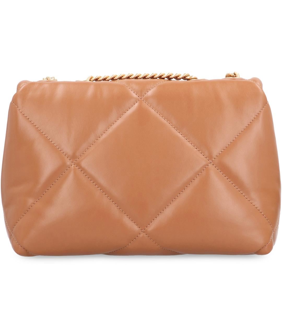 TORY BURCH Бежевая кожаная сумка через плечо, фото 3