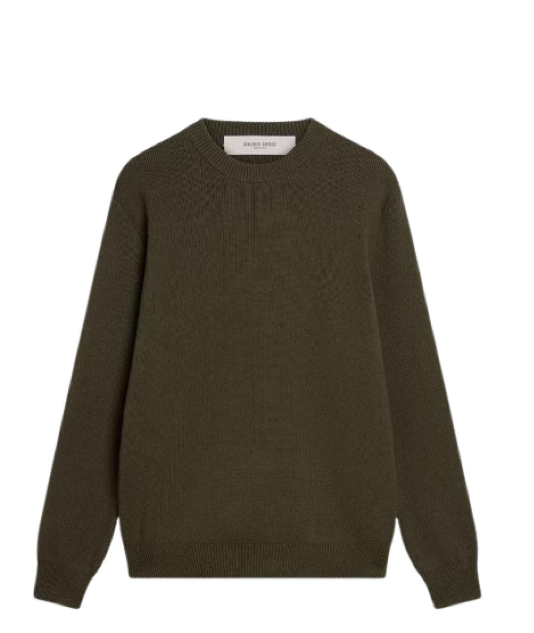 GOLDEN GOOSE DELUXE BRAND Зеленый хлопковый джемпер / свитер, фото 1