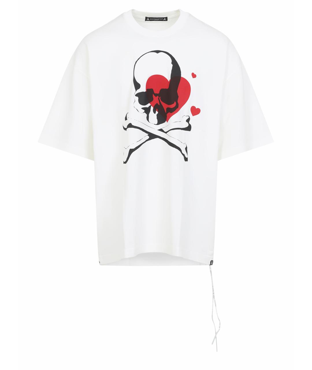 MASTERMIND JAPAN Белая хлопковая футболка, фото 4
