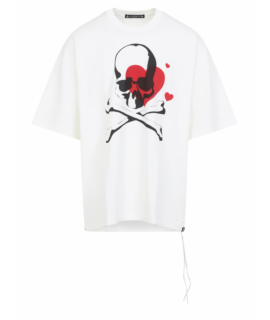 MASTERMIND JAPAN Белая хлопковая футболка, фото 1
