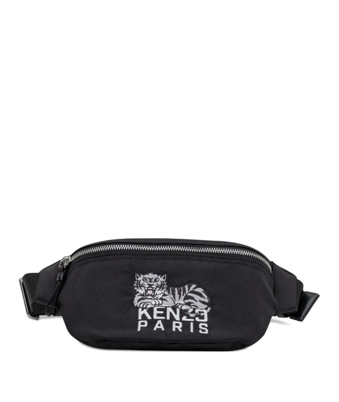 KENZO Черная поясная сумка, фото 1