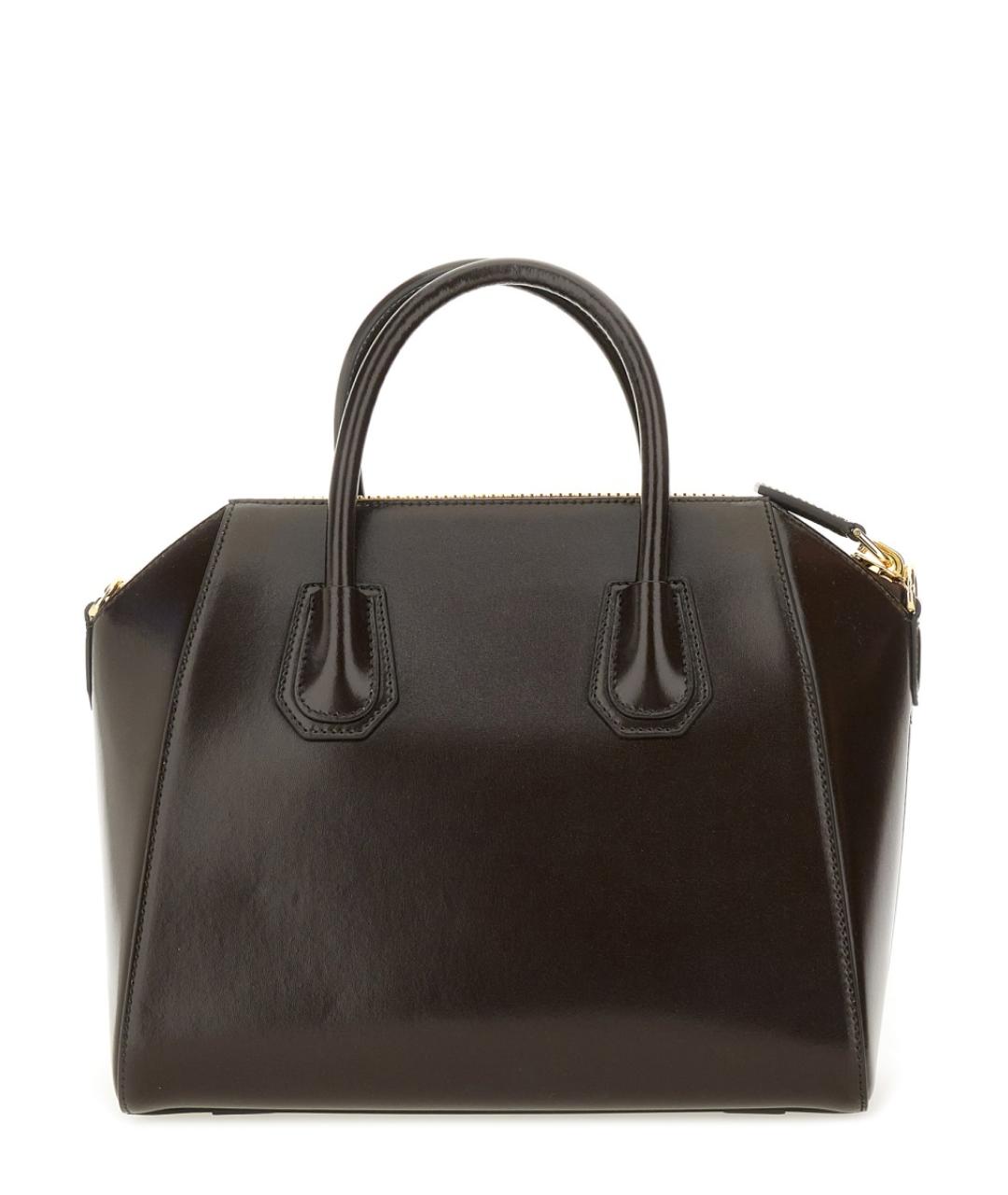 GIVENCHY Коричневая кожаная сумка с короткими ручками, фото 2