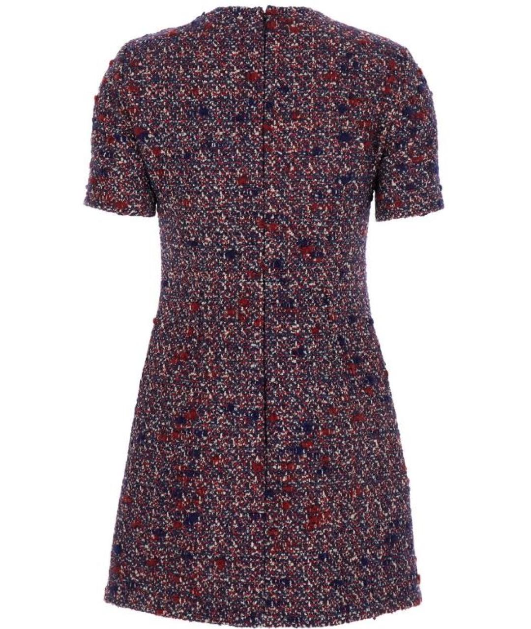 GUCCI Мульти шерстяное повседневное платье, фото 2