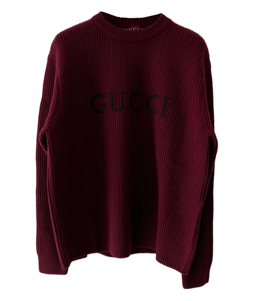 GUCCI Красный шерстяной джемпер / свитер, фото 5