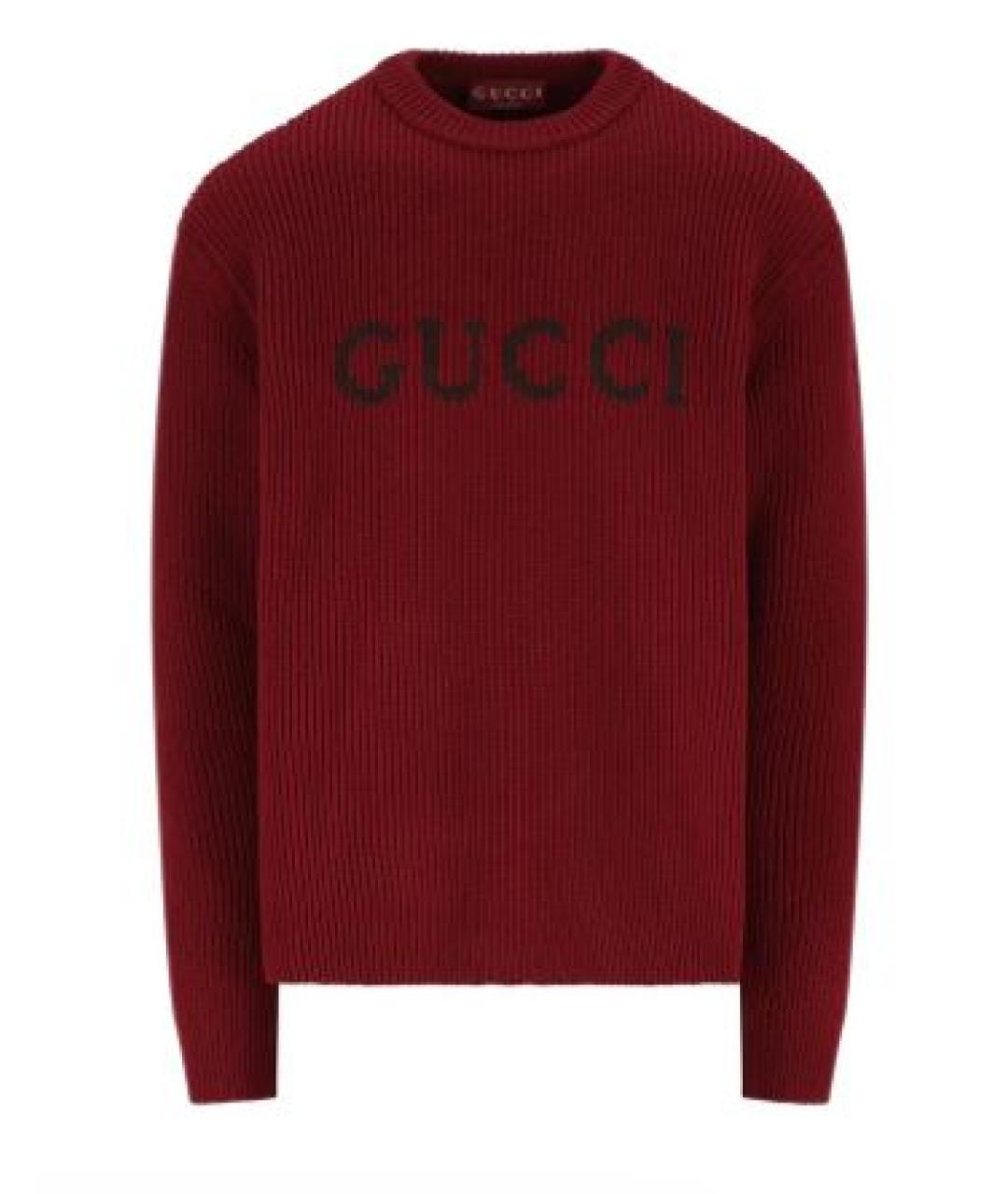 GUCCI Красный шерстяной джемпер / свитер, фото 2