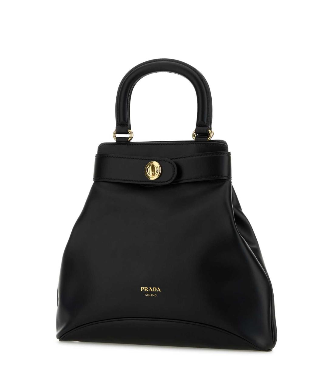 PRADA Черная кожаная сумка тоут, фото 2