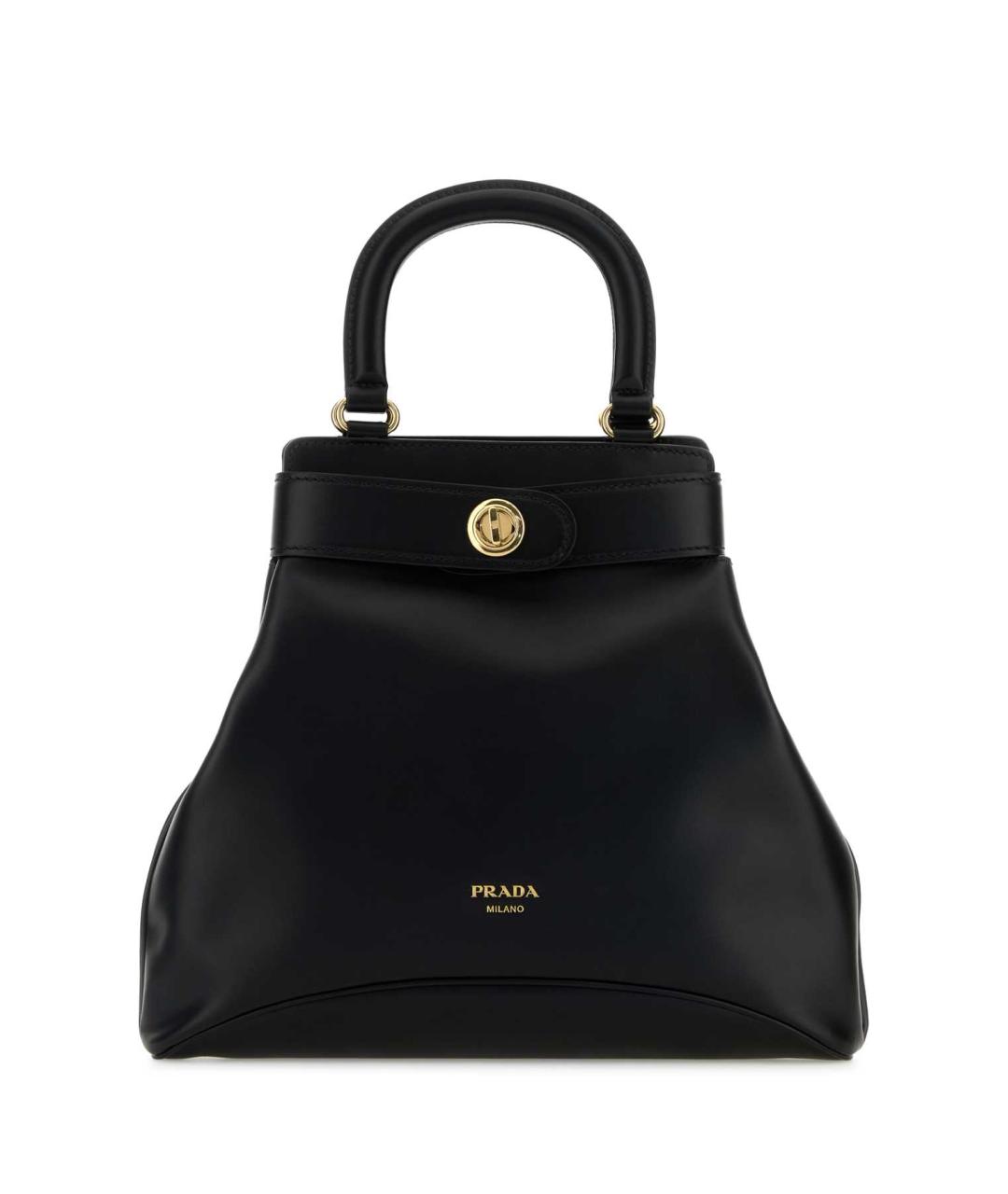 PRADA Черная кожаная сумка тоут, фото 1