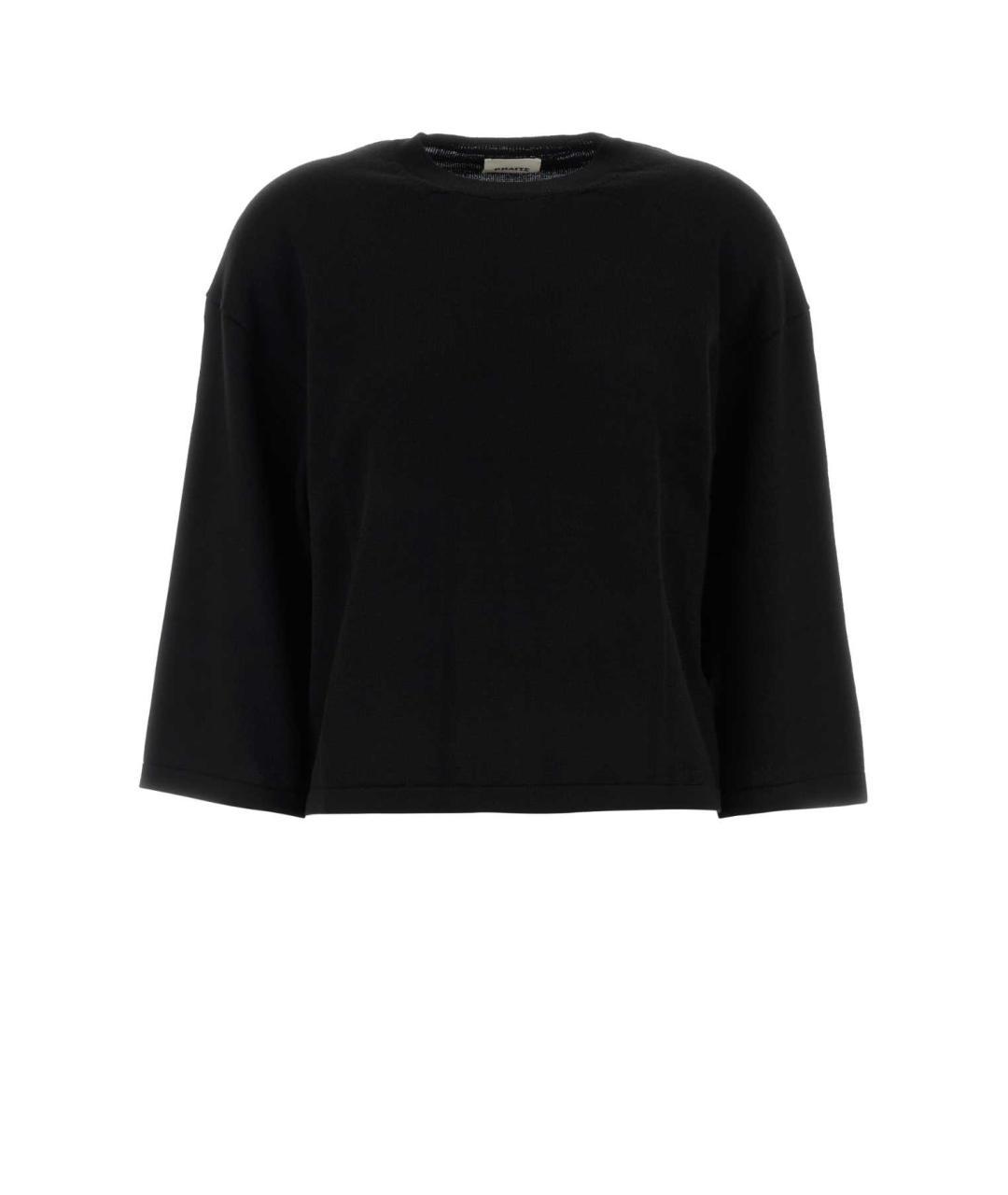 KHAITE Черный шерстяной джемпер / свитер, фото 3