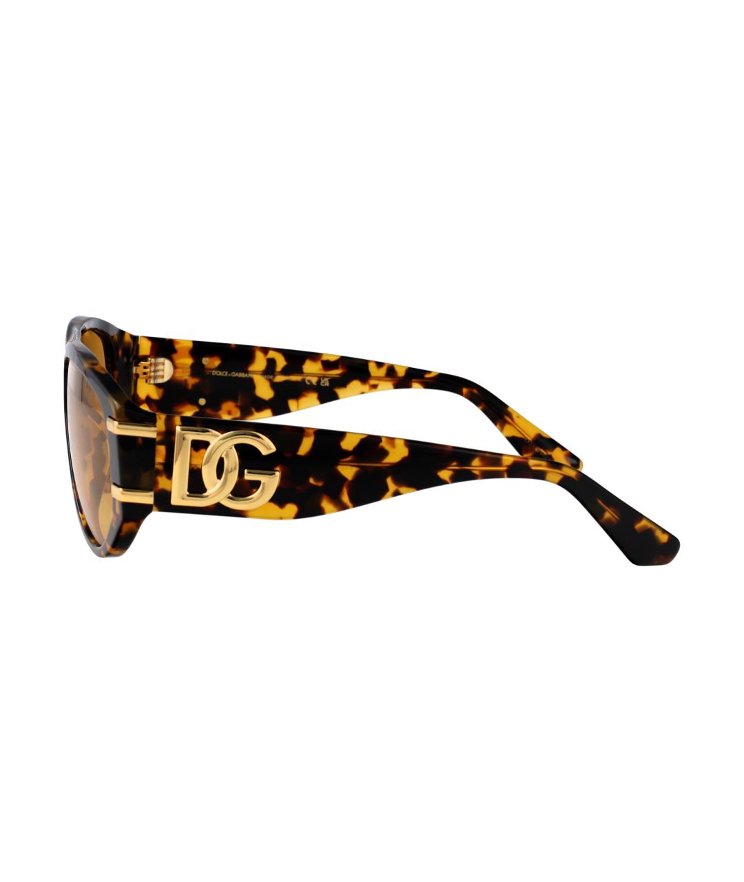 DOLCE&GABBANA Коричневые солнцезащитные очки, фото 3