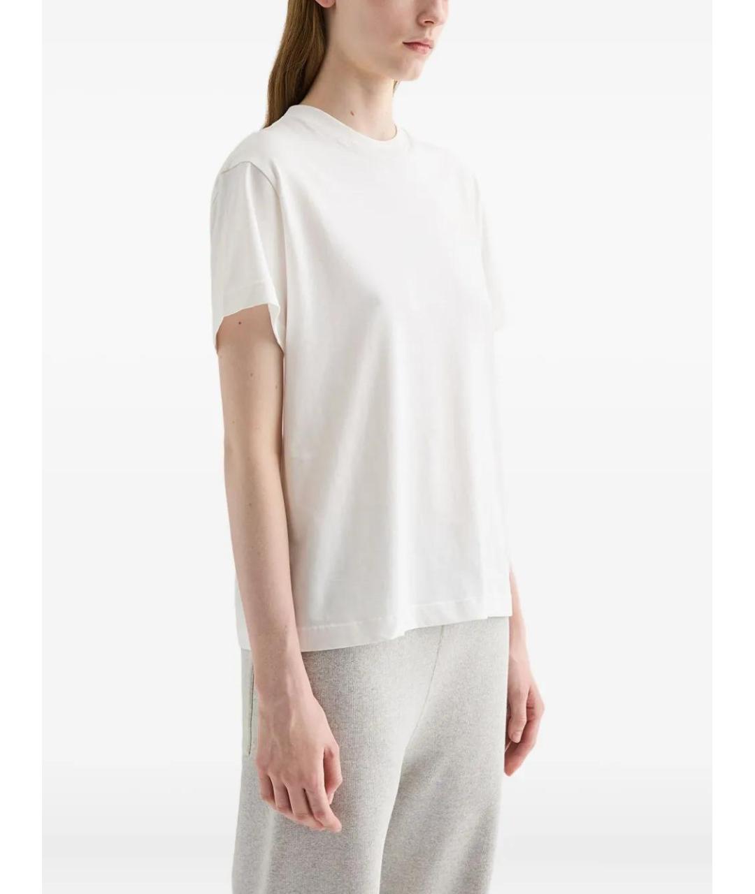 JIL SANDER Серая хлопковая футболка, фото 3