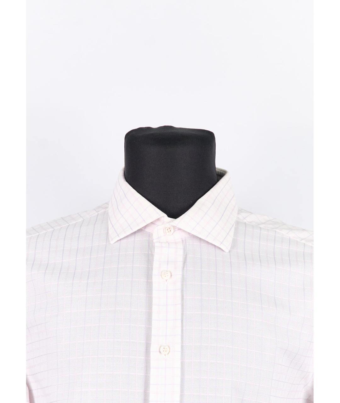 BRIONI Белая хлопковая классическая рубашка, фото 3