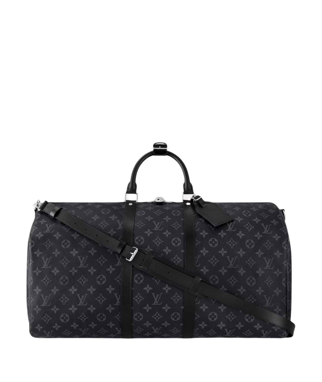 LOUIS VUITTON Антрацитовая дорожная/спортивная сумка, фото 1