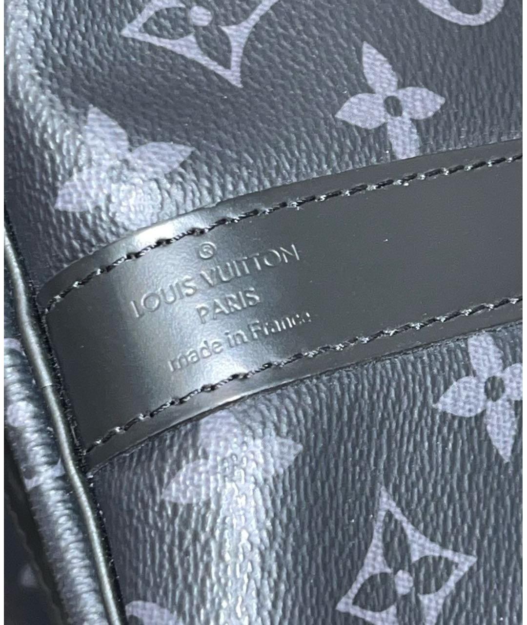 LOUIS VUITTON Антрацитовая дорожная/спортивная сумка, фото 5