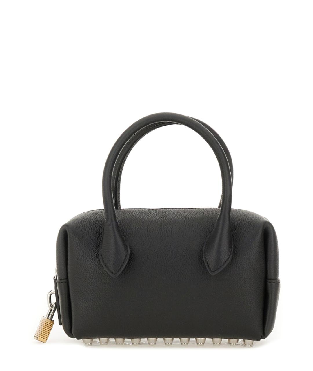 ALEXANDER WANG Черная кожаная сумка с короткими ручками, фото 1