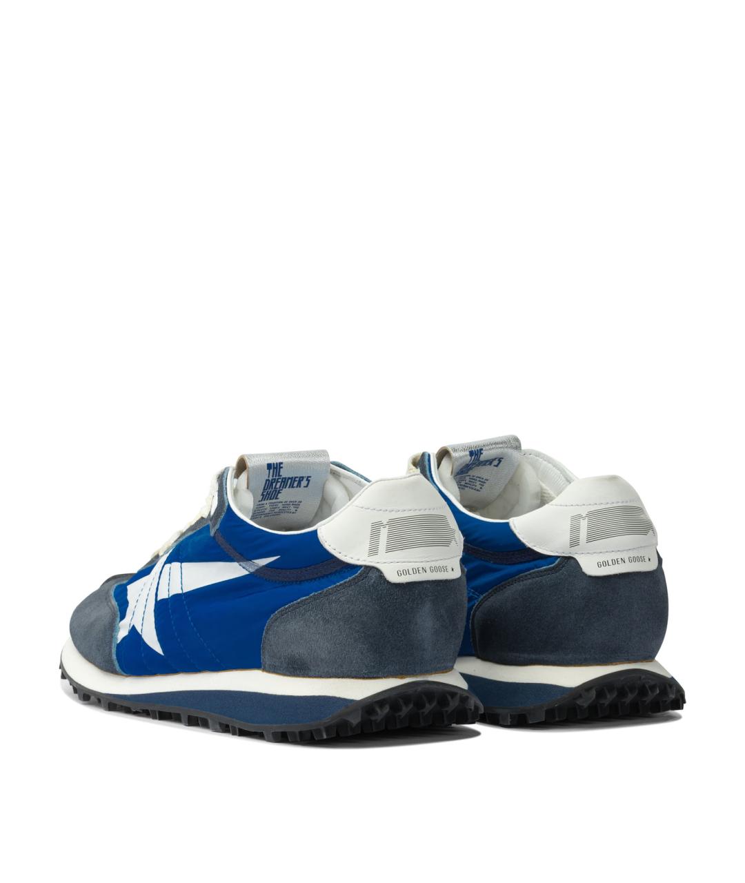 GOLDEN GOOSE DELUXE BRAND Синие низкие кроссовки / кеды, фото 4