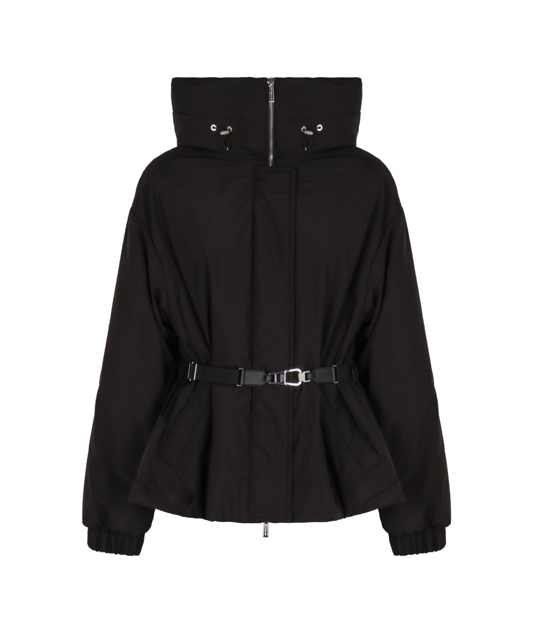 MOORER Черная полиэстеровая куртка, фото 1