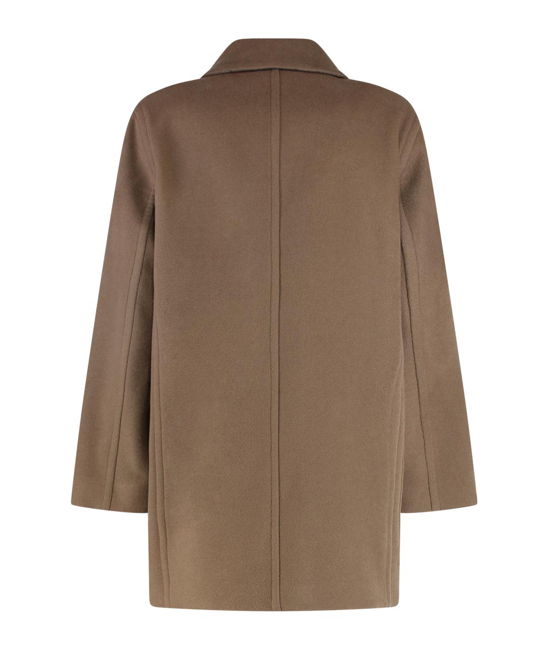 MAX MARA Коричневое кашемировое пальто, фото 2