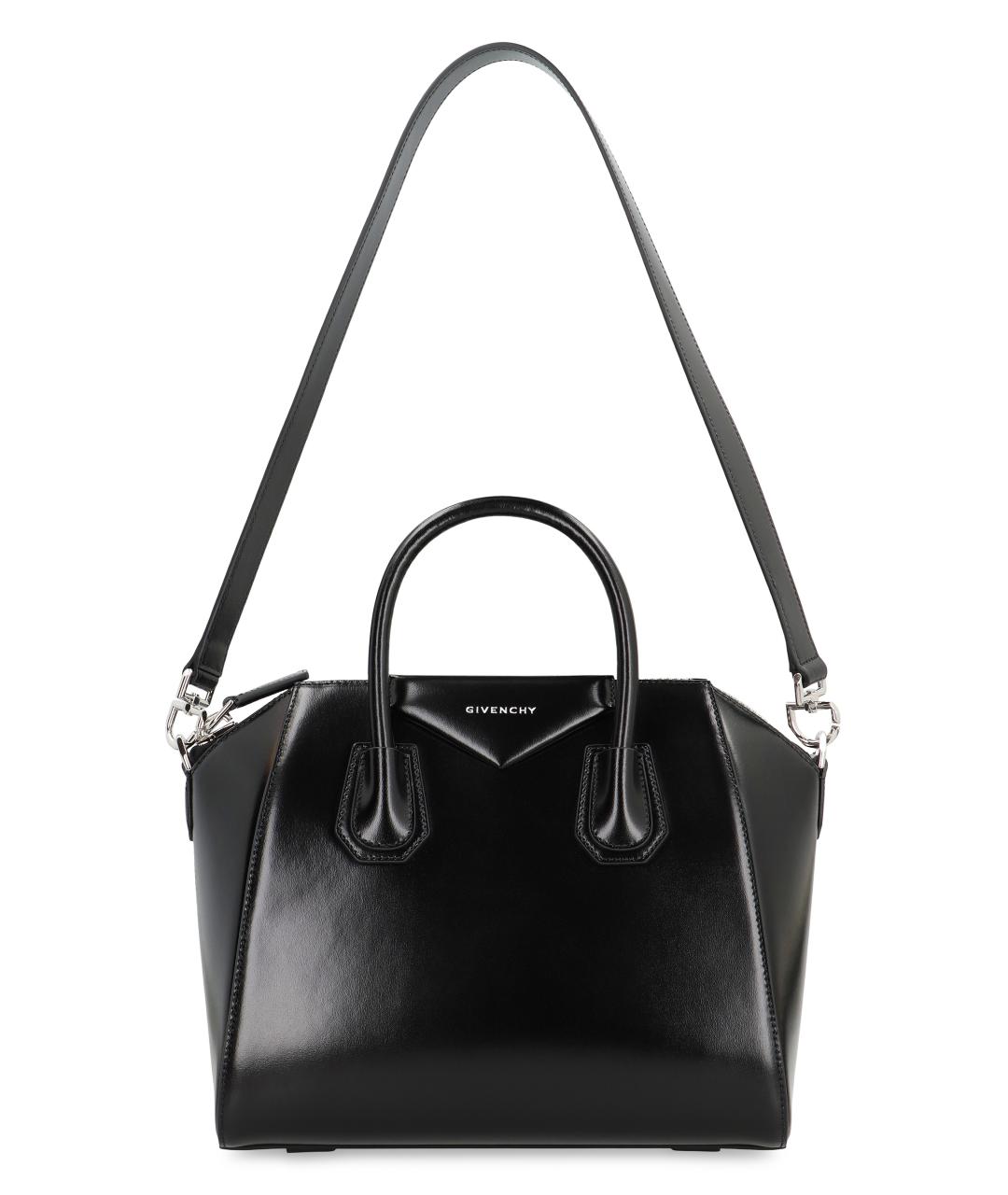 GIVENCHY Черная кожаная сумка с короткими ручками, фото 5