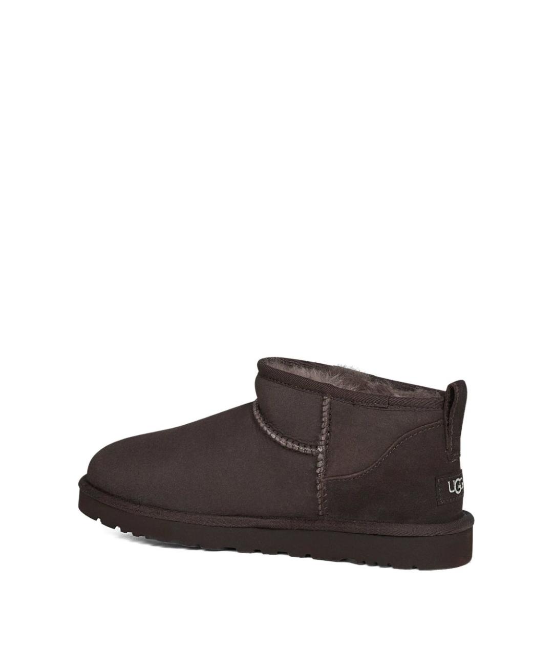 UGG AUSTRALIA Коричневые замшевые низкие ботинки, фото 2