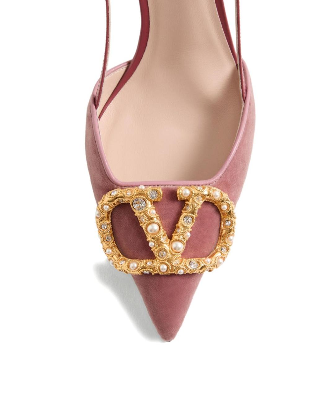 VALENTINO Розовые кожаные туфли, фото 5