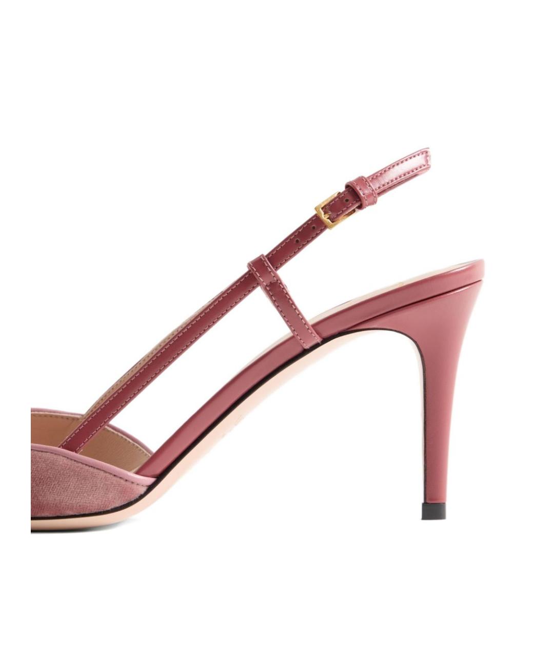 VALENTINO Розовые кожаные туфли, фото 3