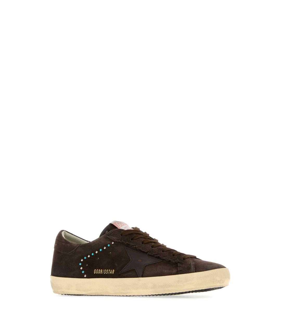 GOLDEN GOOSE DELUXE BRAND Коричневые замшевые низкие кроссовки / кеды, фото 2