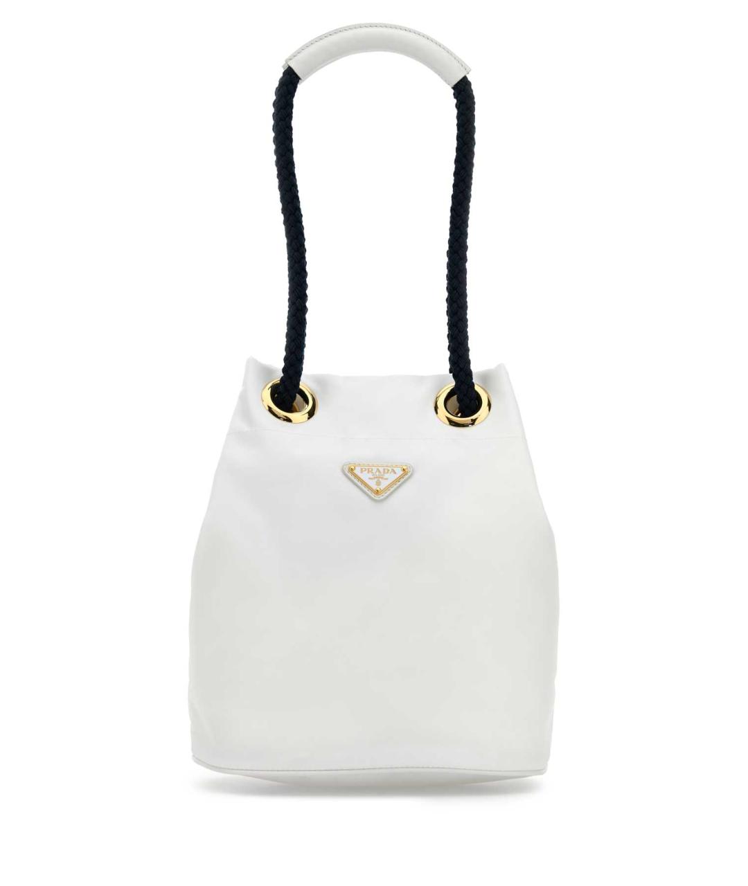 PRADA Белая синтетическая сумка тоут, фото 2