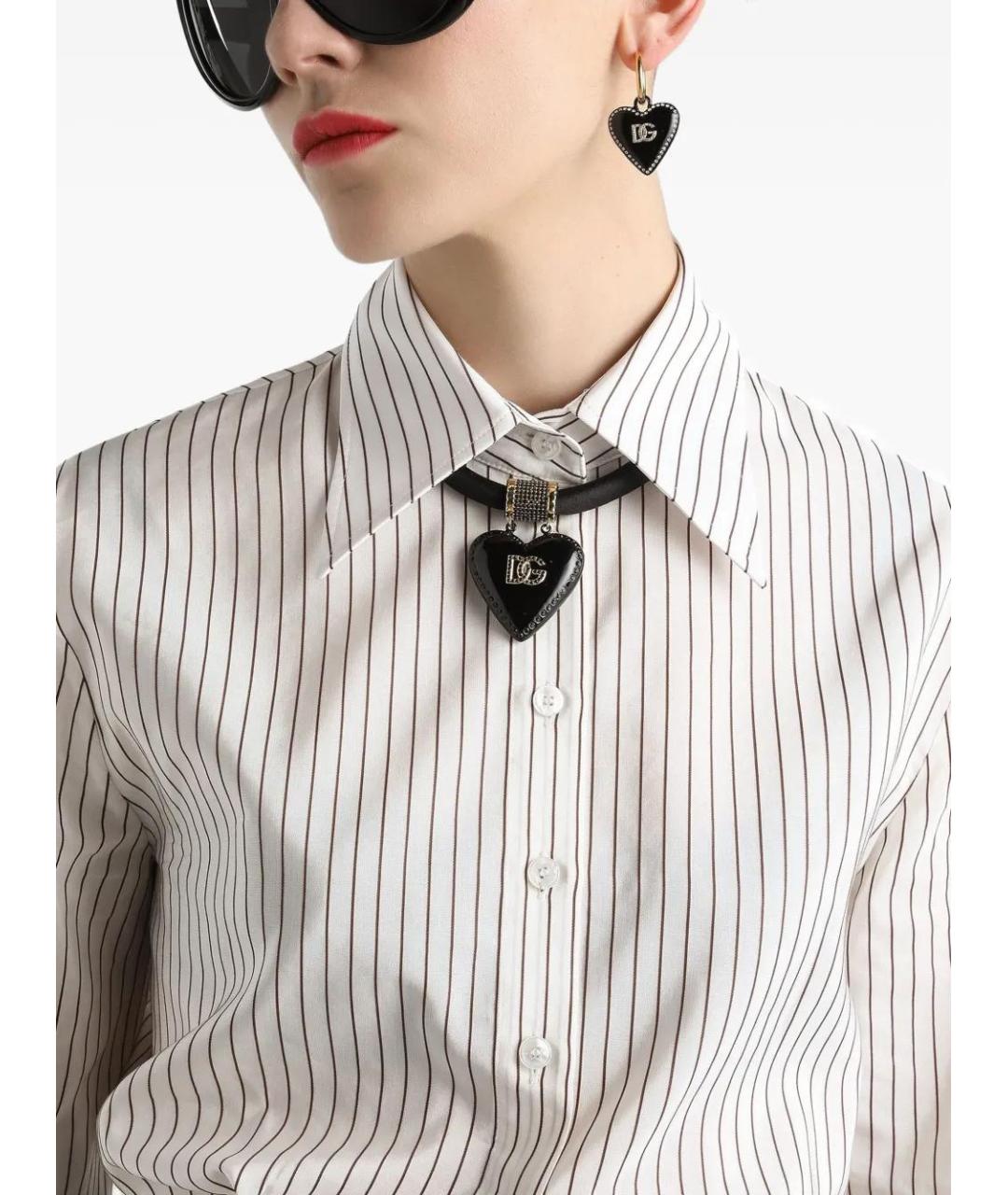 DOLCE&GABBANA Белая хлопковая рубашка, фото 4