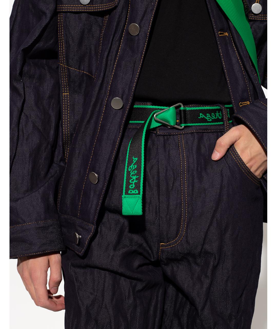 BOTTEGA VENETA Зеленый ремень, фото 4