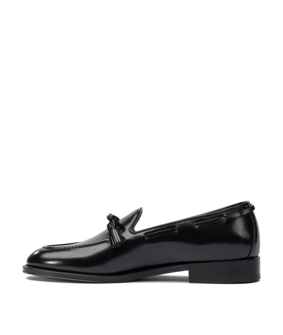 VALENTINO Черные кожаные лоферы, фото 3