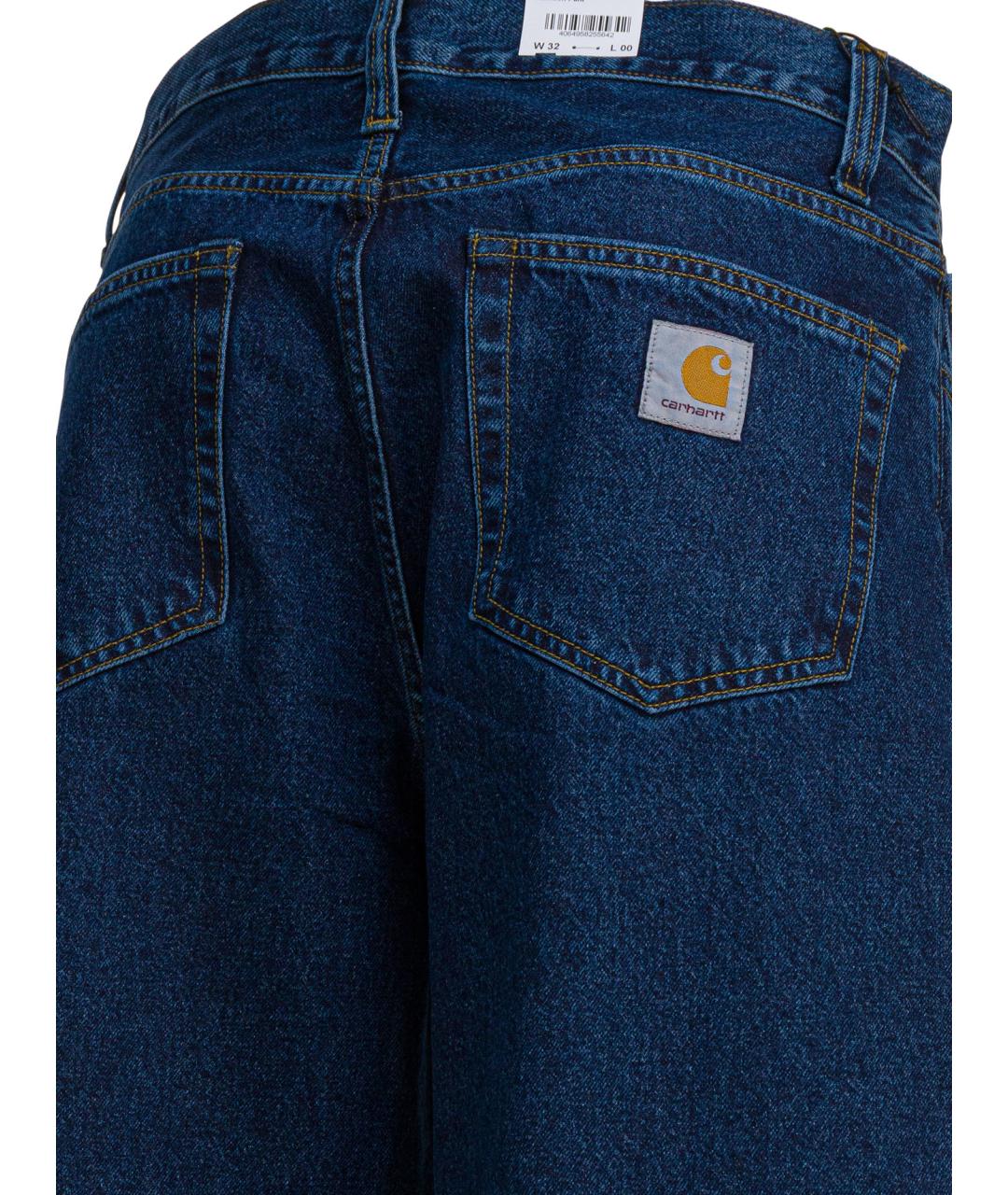CARHARTT WIP Синие хлопковые повседневные брюки, фото 4