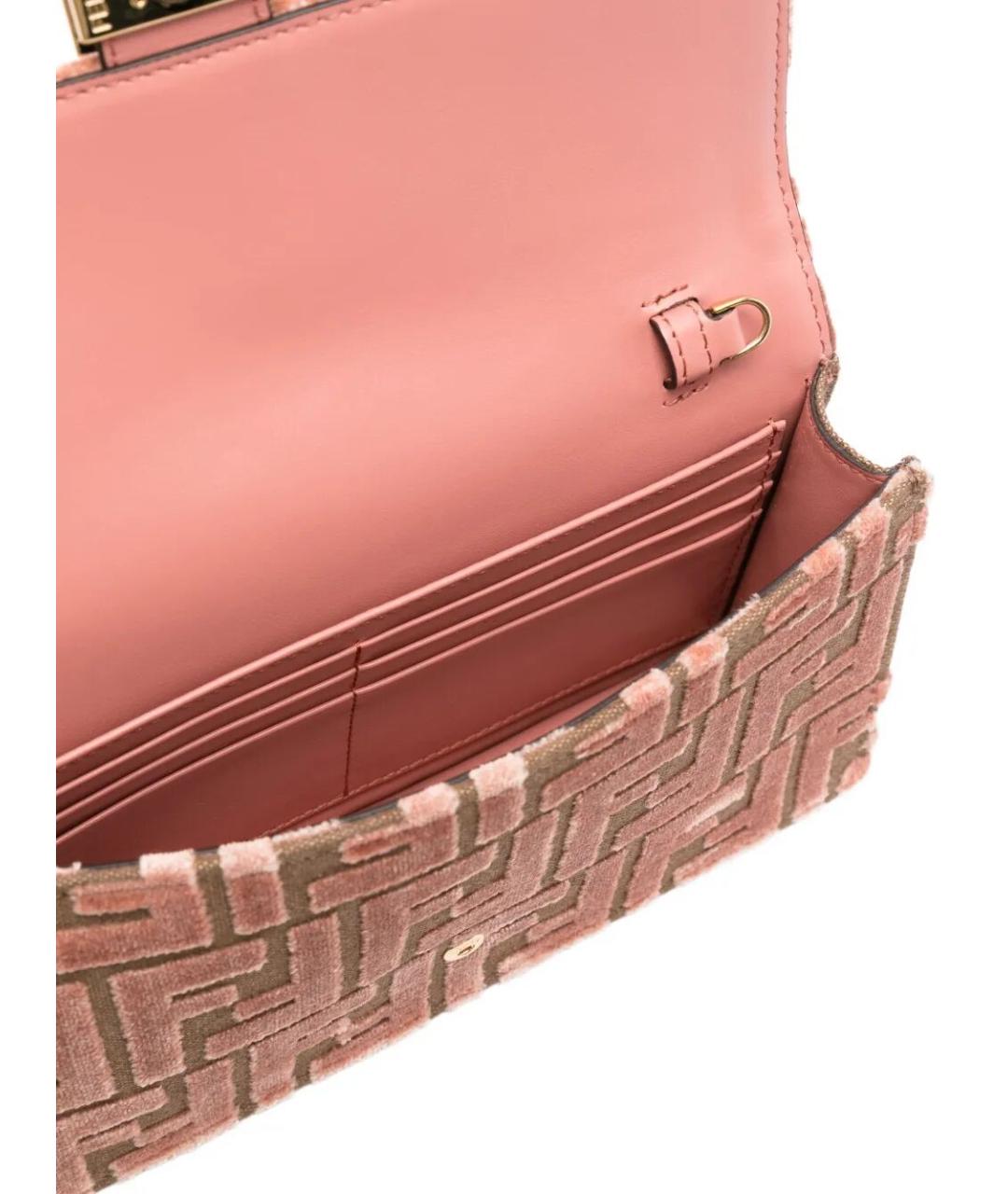 FENDI Розовая сумка через плечо, фото 4