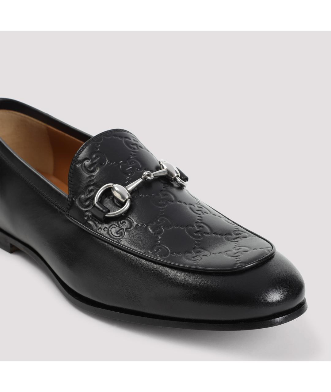 GUCCI Черные кожаные лоферы, фото 5