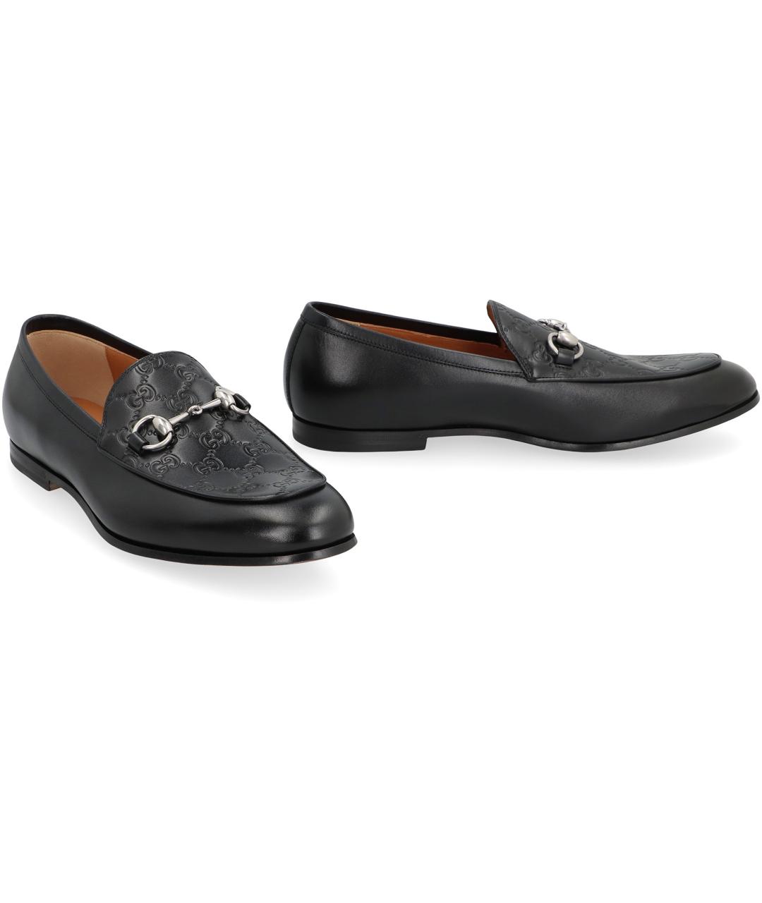 GUCCI Черные кожаные лоферы, фото 3
