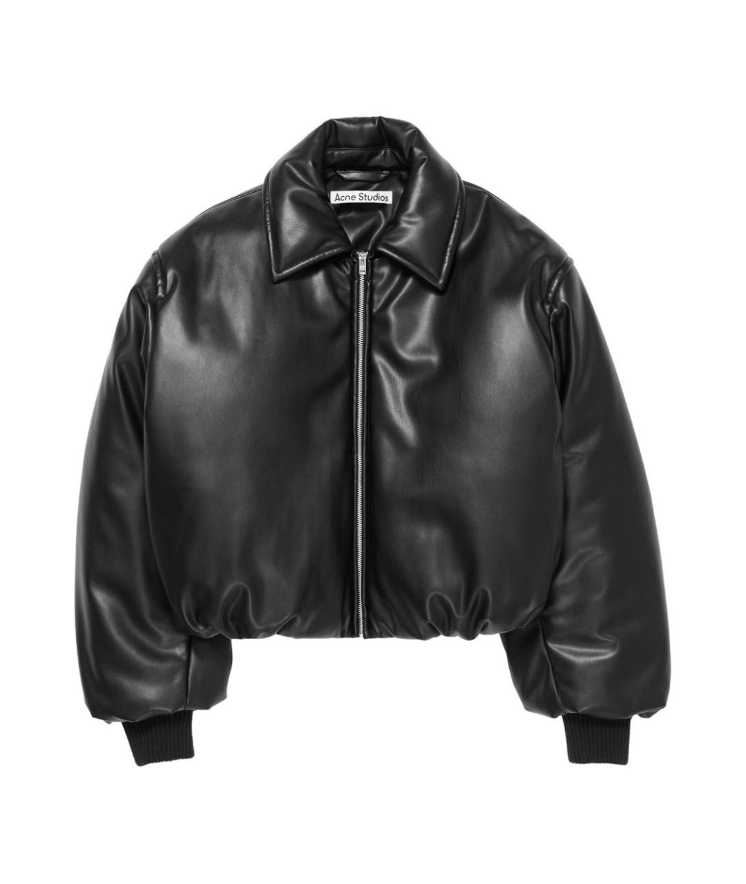 ACNE STUDIOS Черная кожаная куртка, фото 1