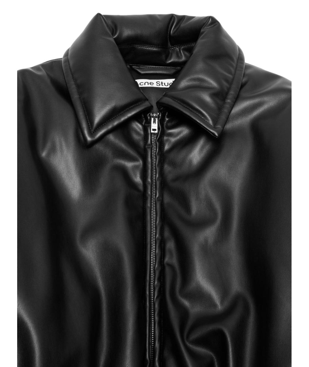 ACNE STUDIOS Черная кожаная куртка, фото 3