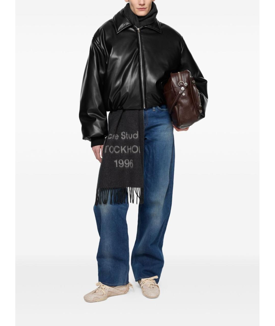 ACNE STUDIOS Черная кожаная куртка, фото 4